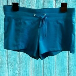 booty shorts poly/cotton blend sweatshirt fabric